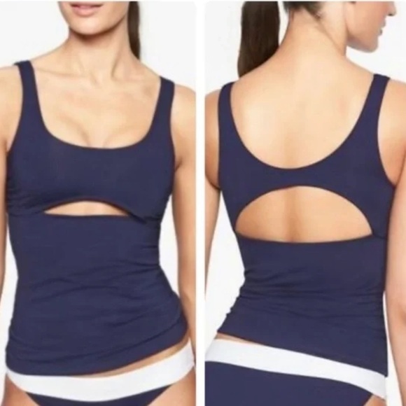 Athleta Mod Block Cutout Tankini XS - Picture 1 of 5